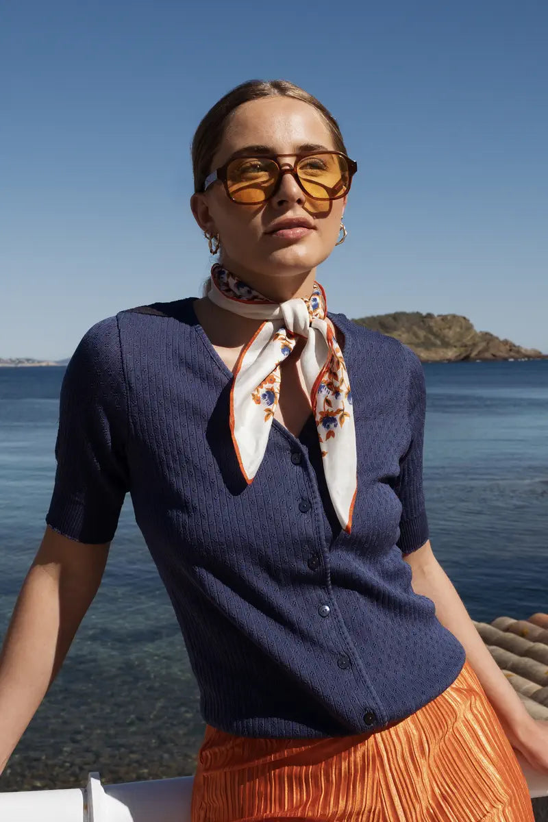 gilet maceo coton - Outremer