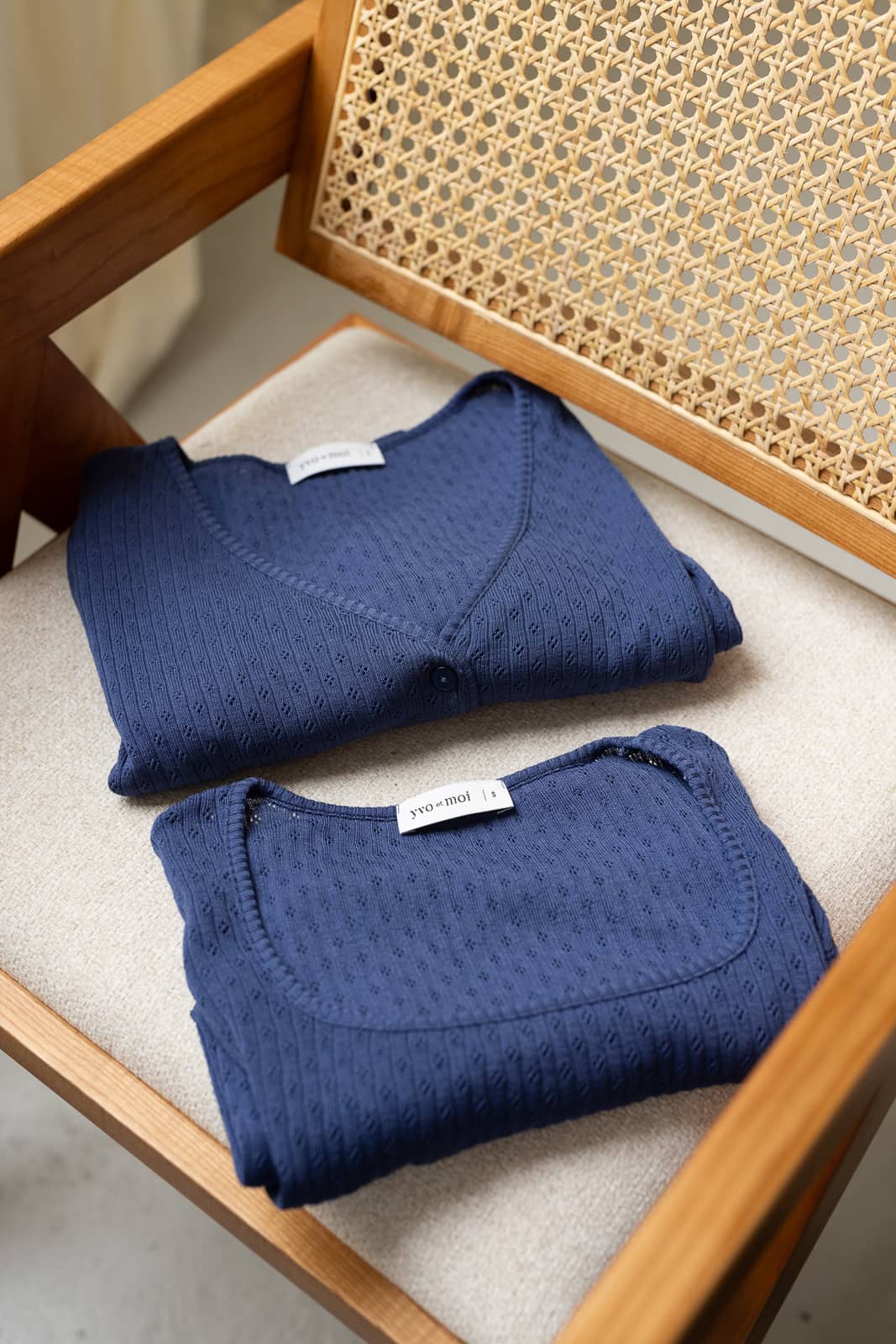 gilet coton ajouré, Macéo - Outremer