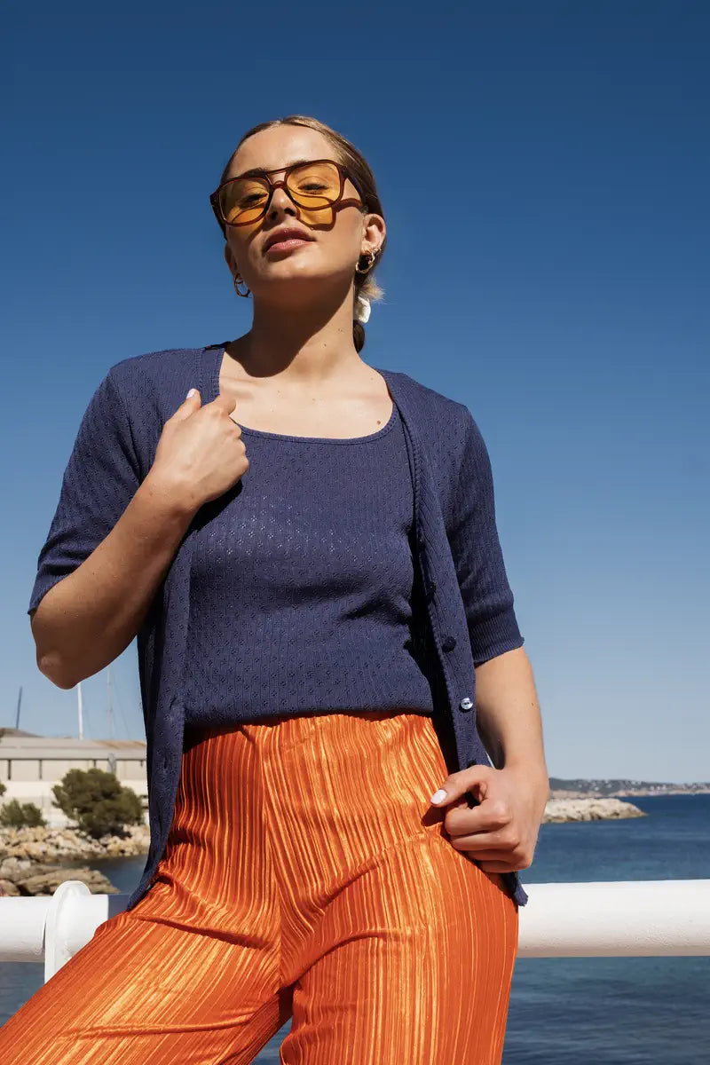 gilet maceo coton - Outremer