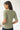 gilet coton ajouré, Macéo- Vert sauge