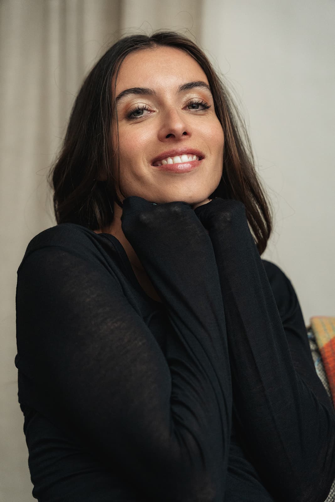 sous-pull cachemire, Cassius - Noir