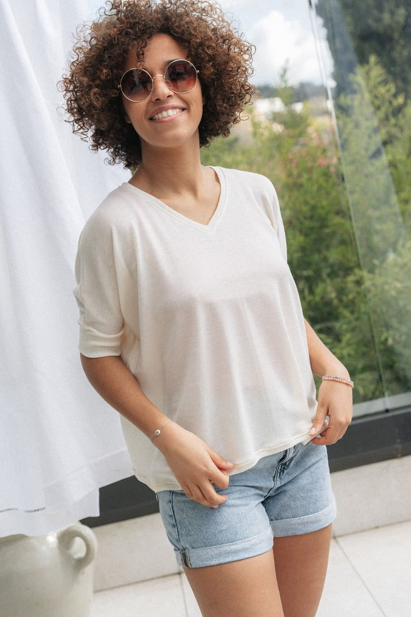 aurèle pull mérinos soie – yvo et moi - Main Image